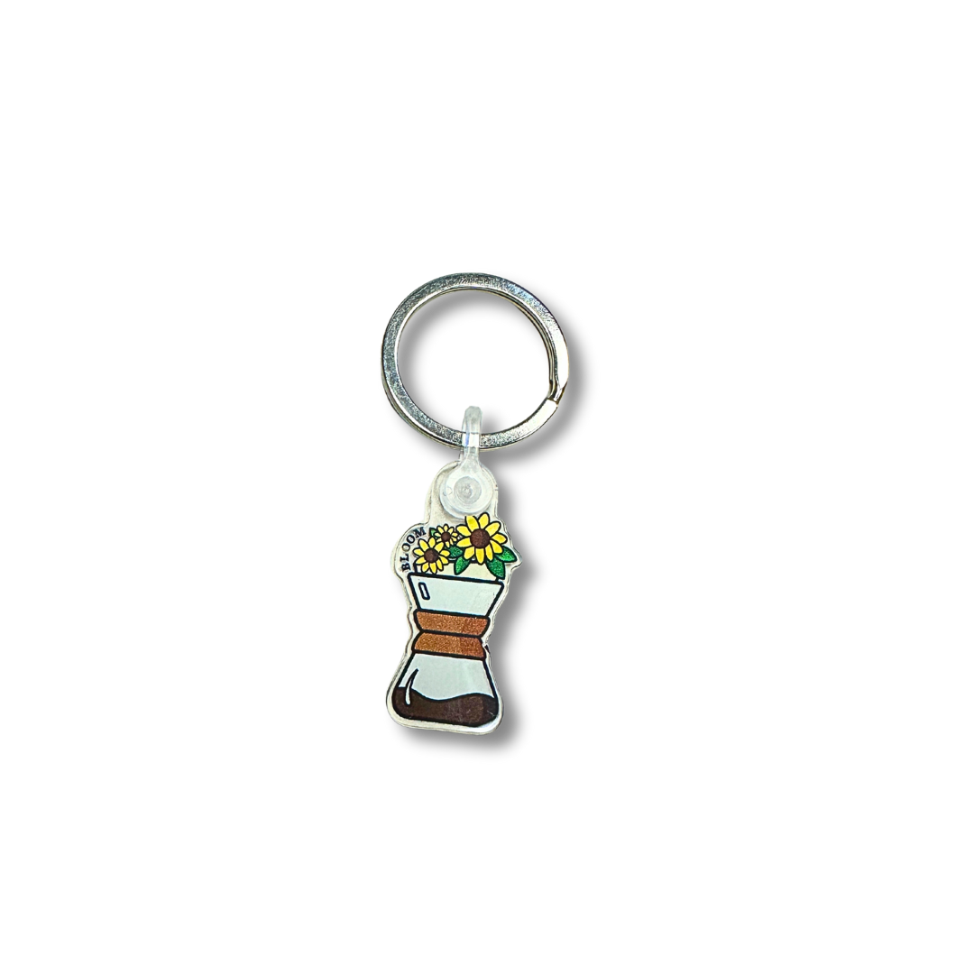 Blooming Chemex Key Chain