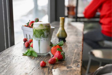 Strawberry Mint Iced Matcha