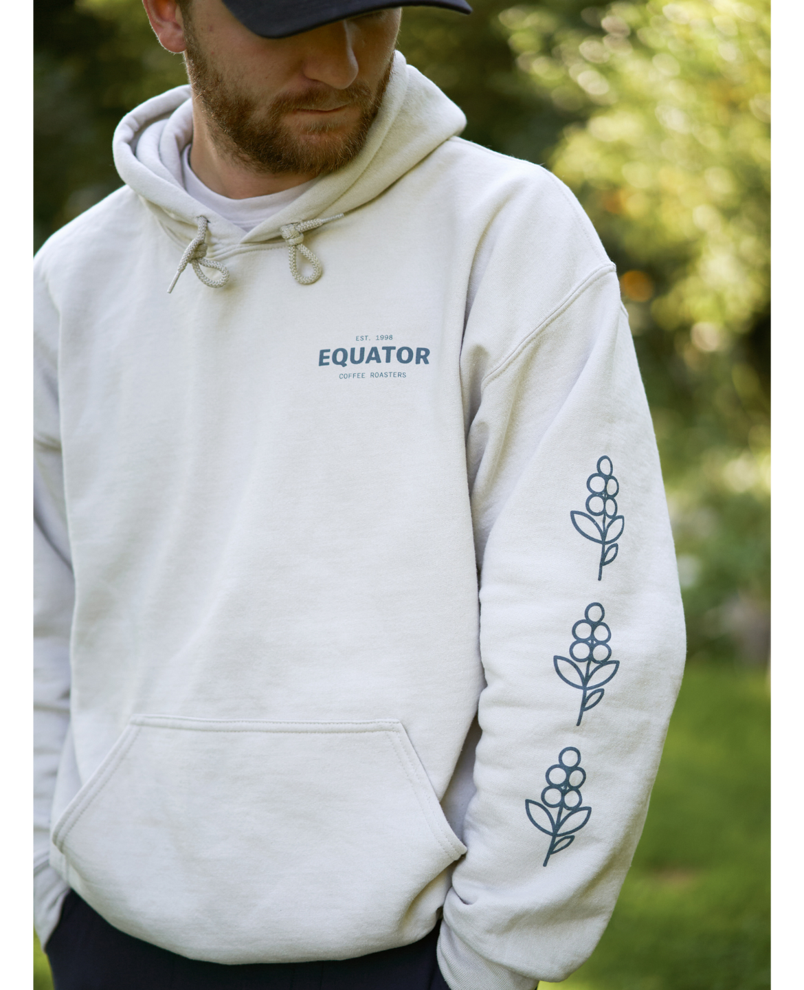 
                  
                  Load image into Gallery viewer, Equator Hoodie with Coffee Cherries - Unisex
                  
                  