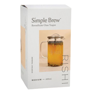 Boxed 600ml Simple Brew Glass Teapot