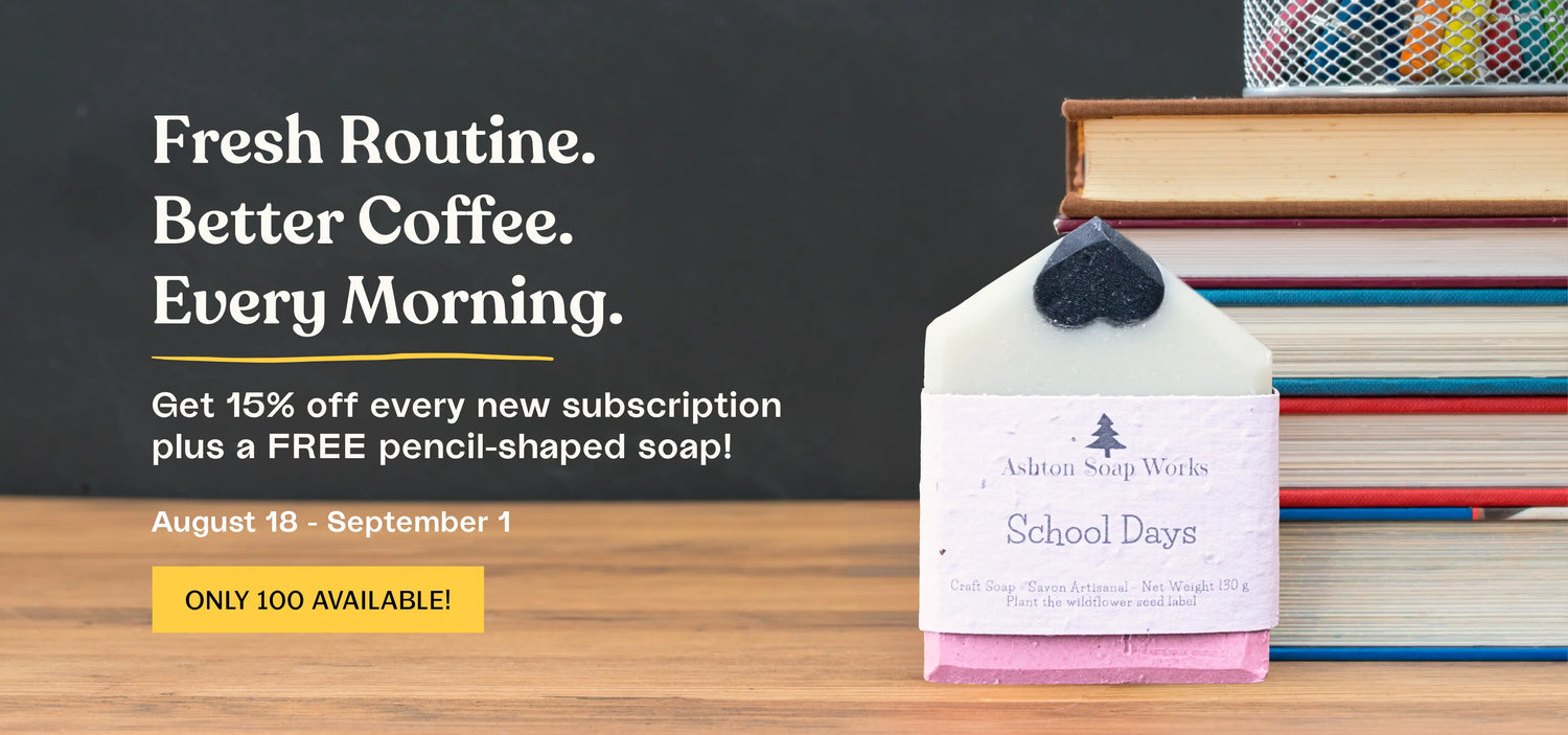 Back to school coffee subscription offer from Equator Coffee Roasters