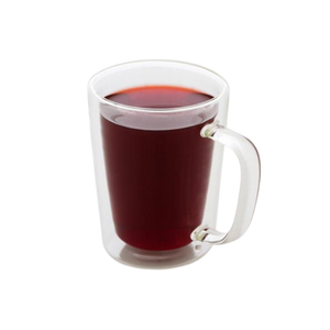 Double walled glass mug from Rishi Tea