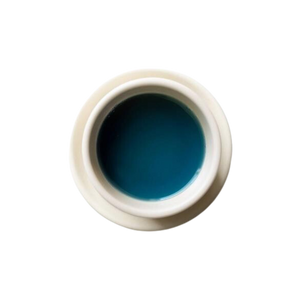 Cup of steeped blue jasmine tea