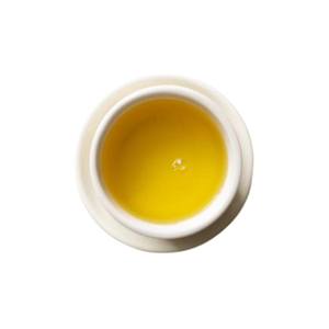 Cup of steeped Rishi chamomile medley