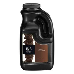 1883 Chocolate Sauce in a 64oz bottle.