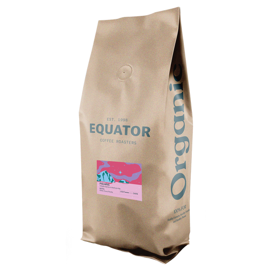 2.27kg or 5lb bag of Equator Coffee Roaster's Polaris Espresso coffee.