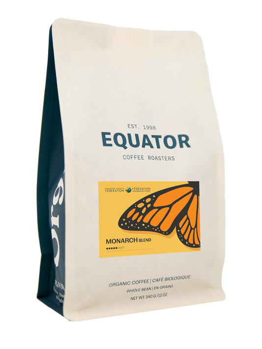 340g bag of the Monarch Blend Coffee for the Canadian Wildlife Federation.