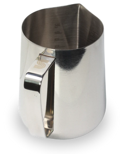 Stainless steel milk steaming pitcher from supergood.