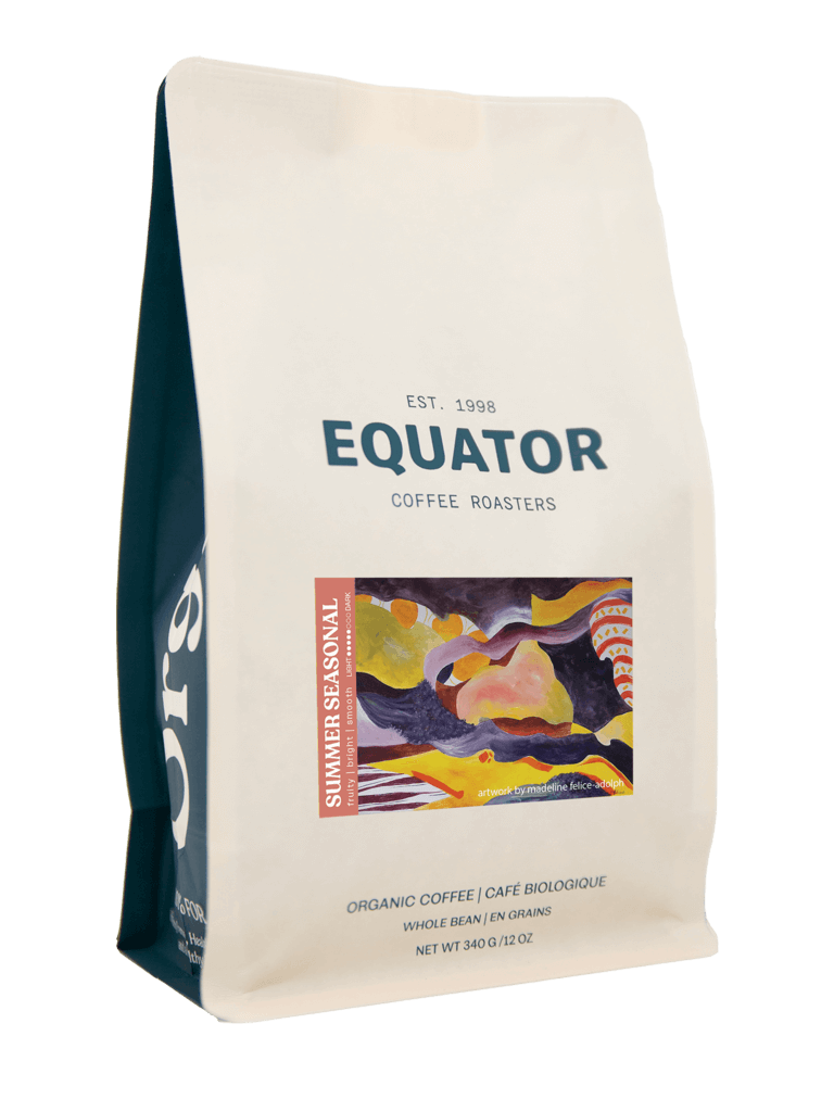 A 340g or 12oz bag of Seasonal Blend - Equator Coffee Roasters Online