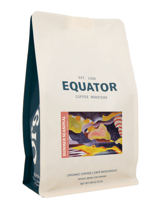 A 340g or 12oz bag of Seasonal Blend - Equator Coffee Roasters Online